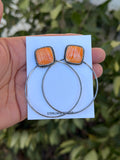 Orange spiny hoops