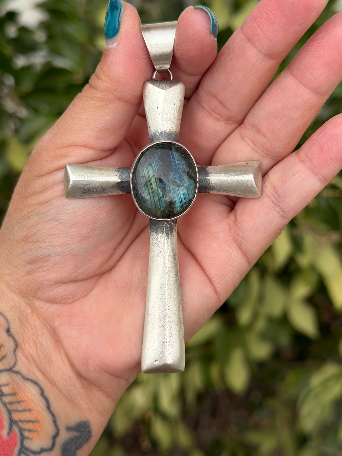 Labradorite Chimny cross
