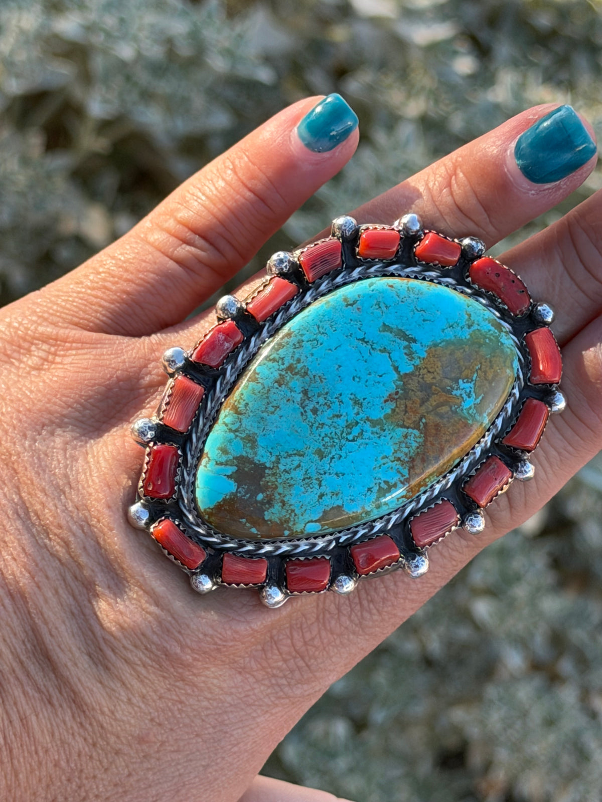 Red coral & #8 cluster