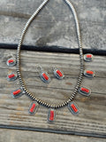 Red coral necklace