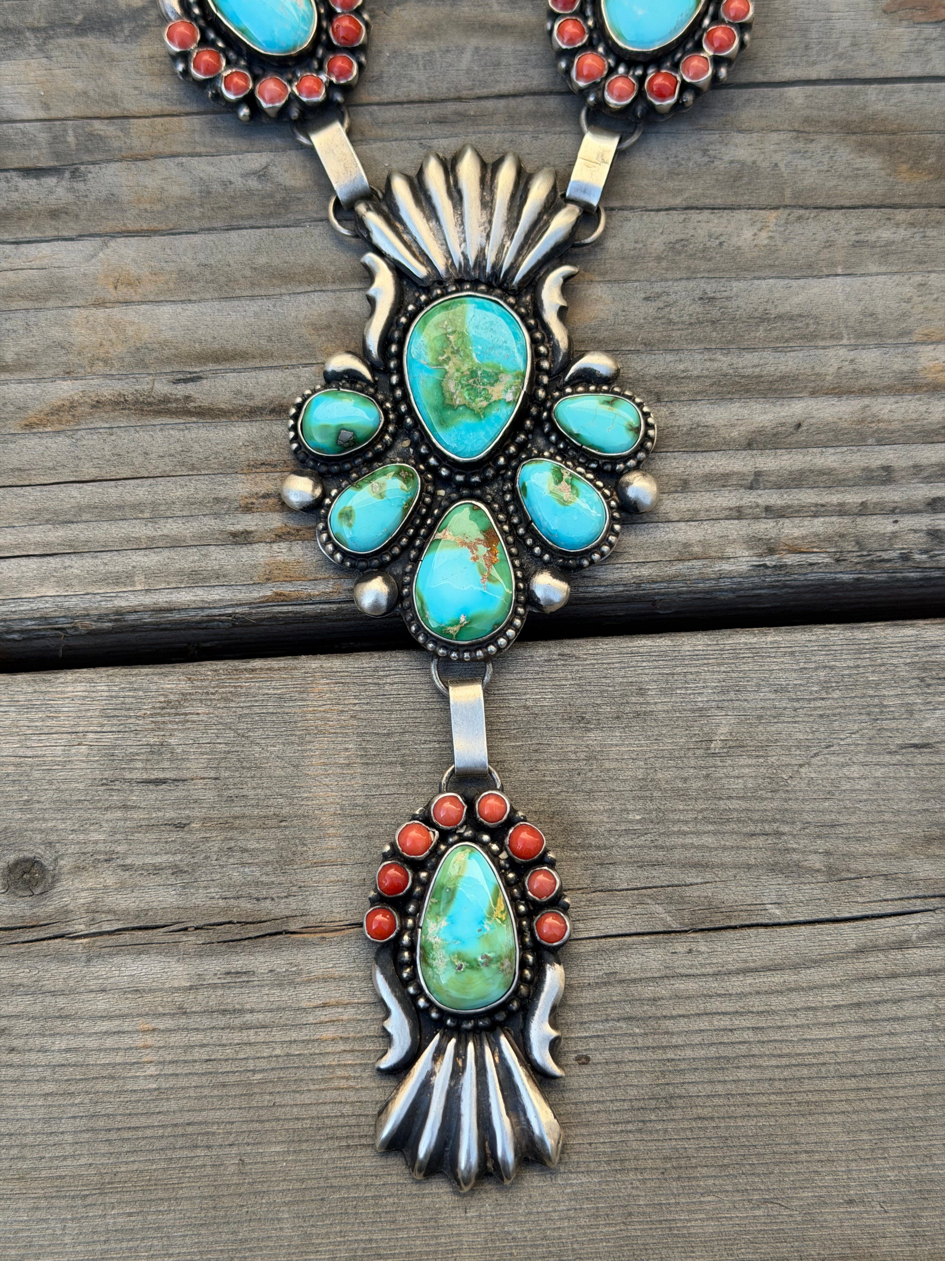Sonoran & Red Coral lariat