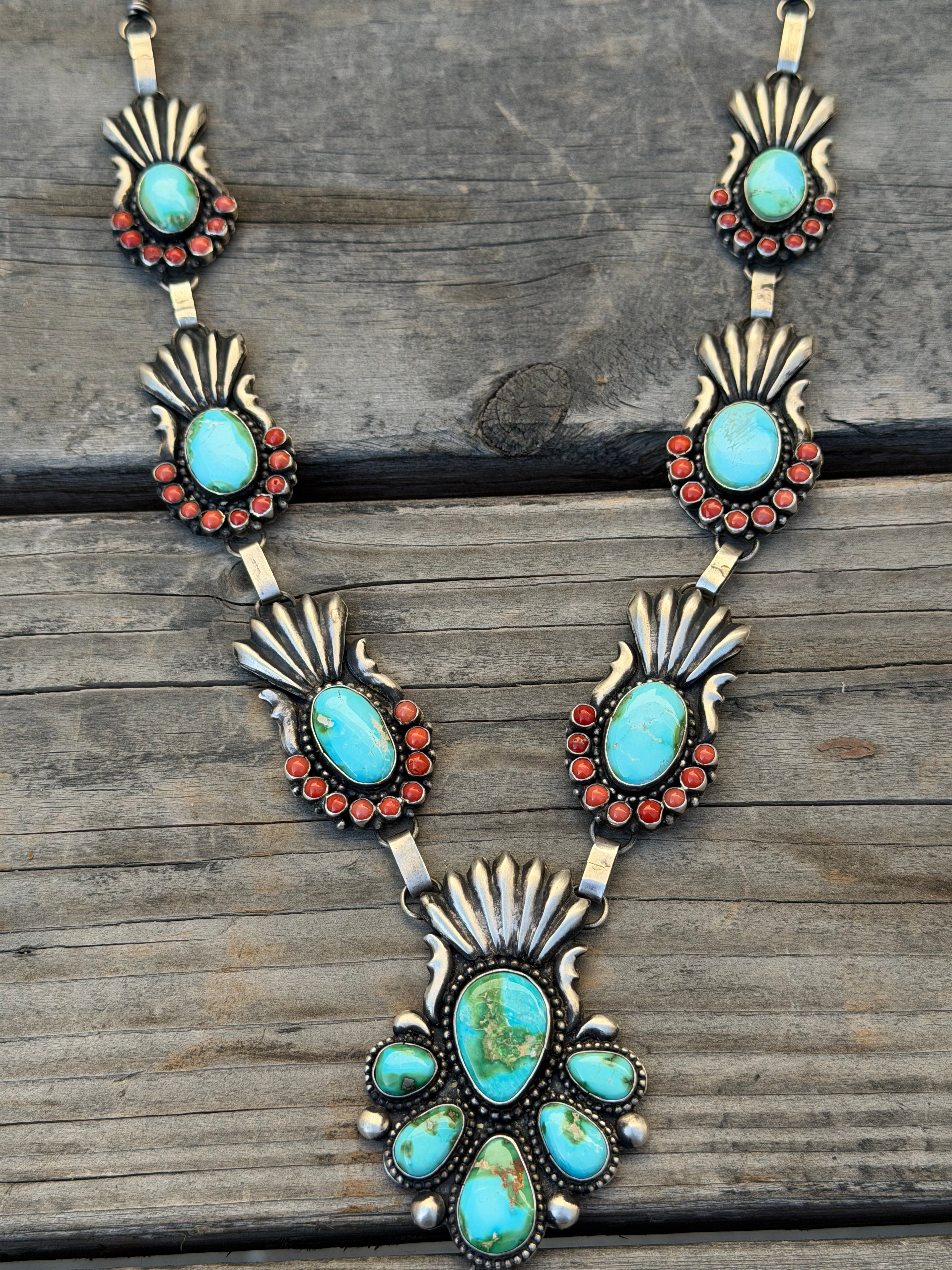 Sonoran & Red Coral lariat