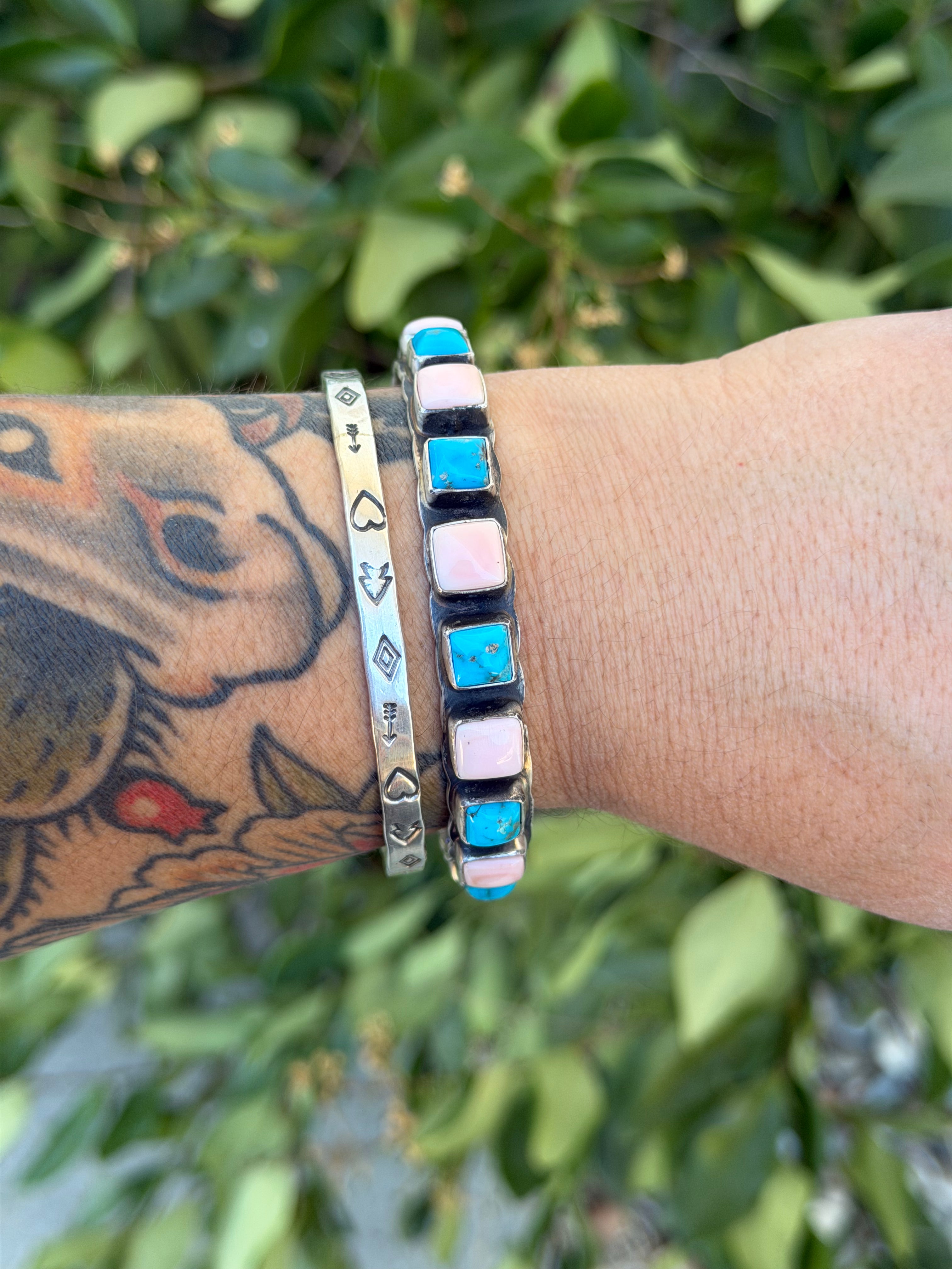 Kingman & Pink bangle