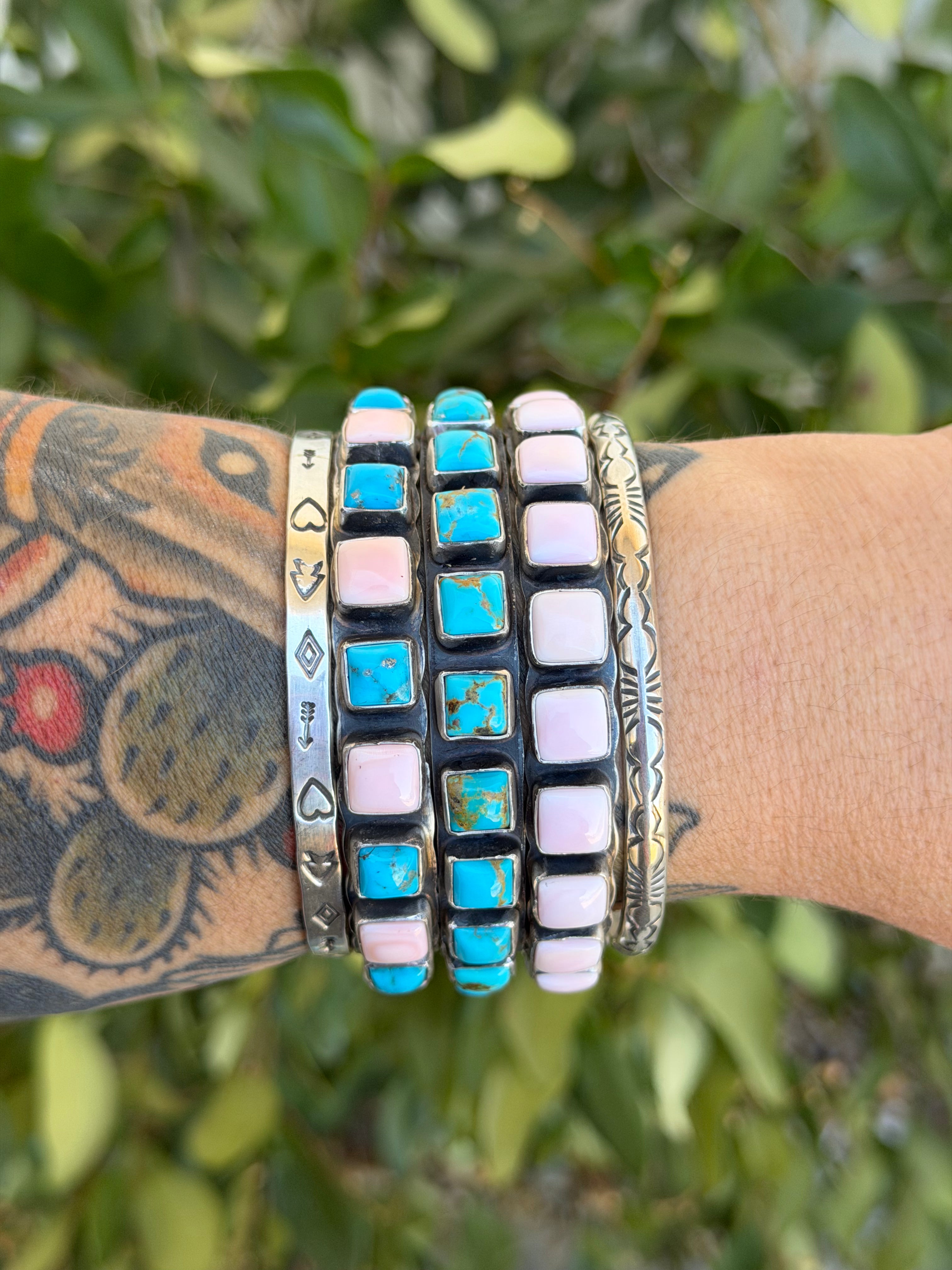 Kingman & Pink bangle