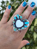 MOP & turquoise Heart