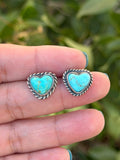 Kingman heart studs