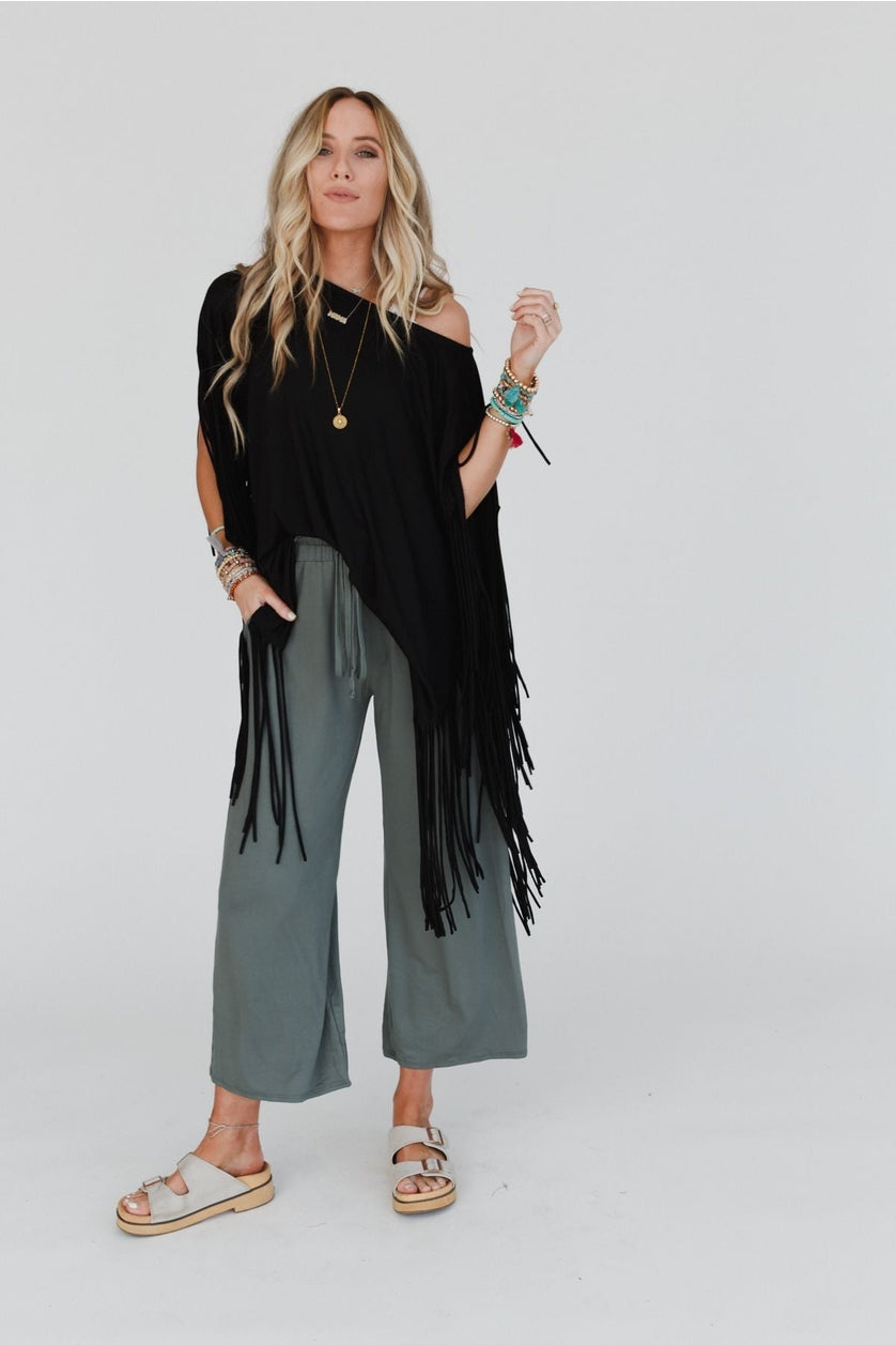 Oversized Fringe Shirt