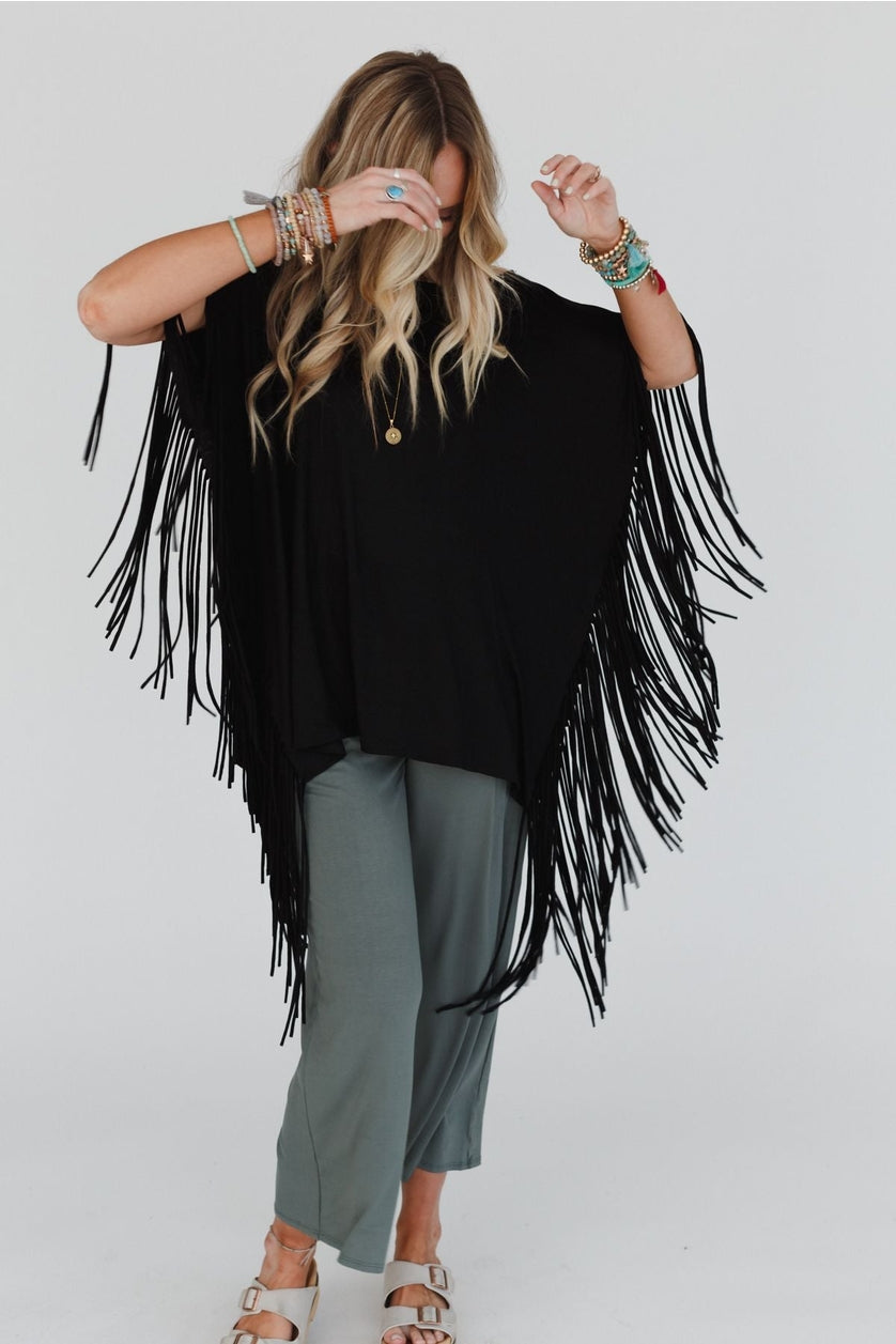 Oversized Fringe Shirt