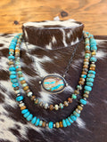 Kingman & Ribbon necklace