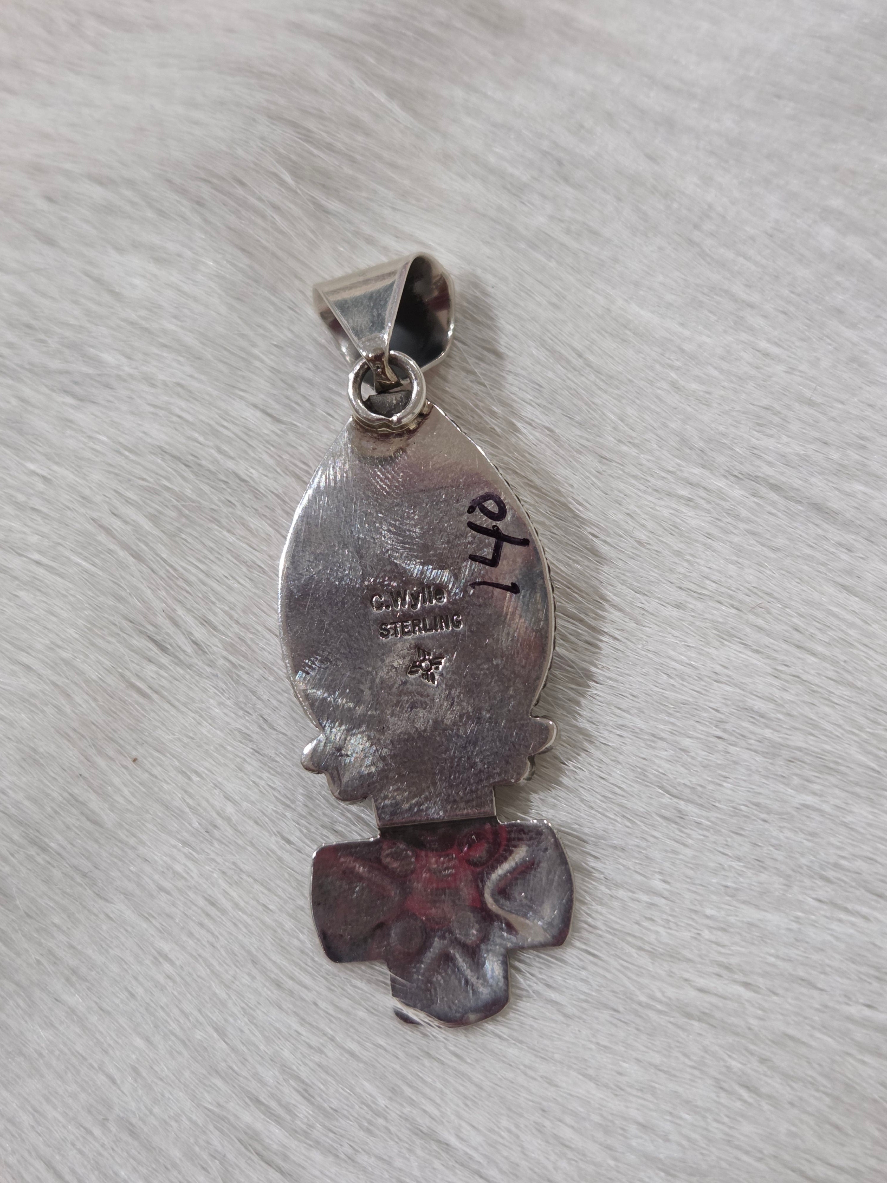 Orange spiny pendant