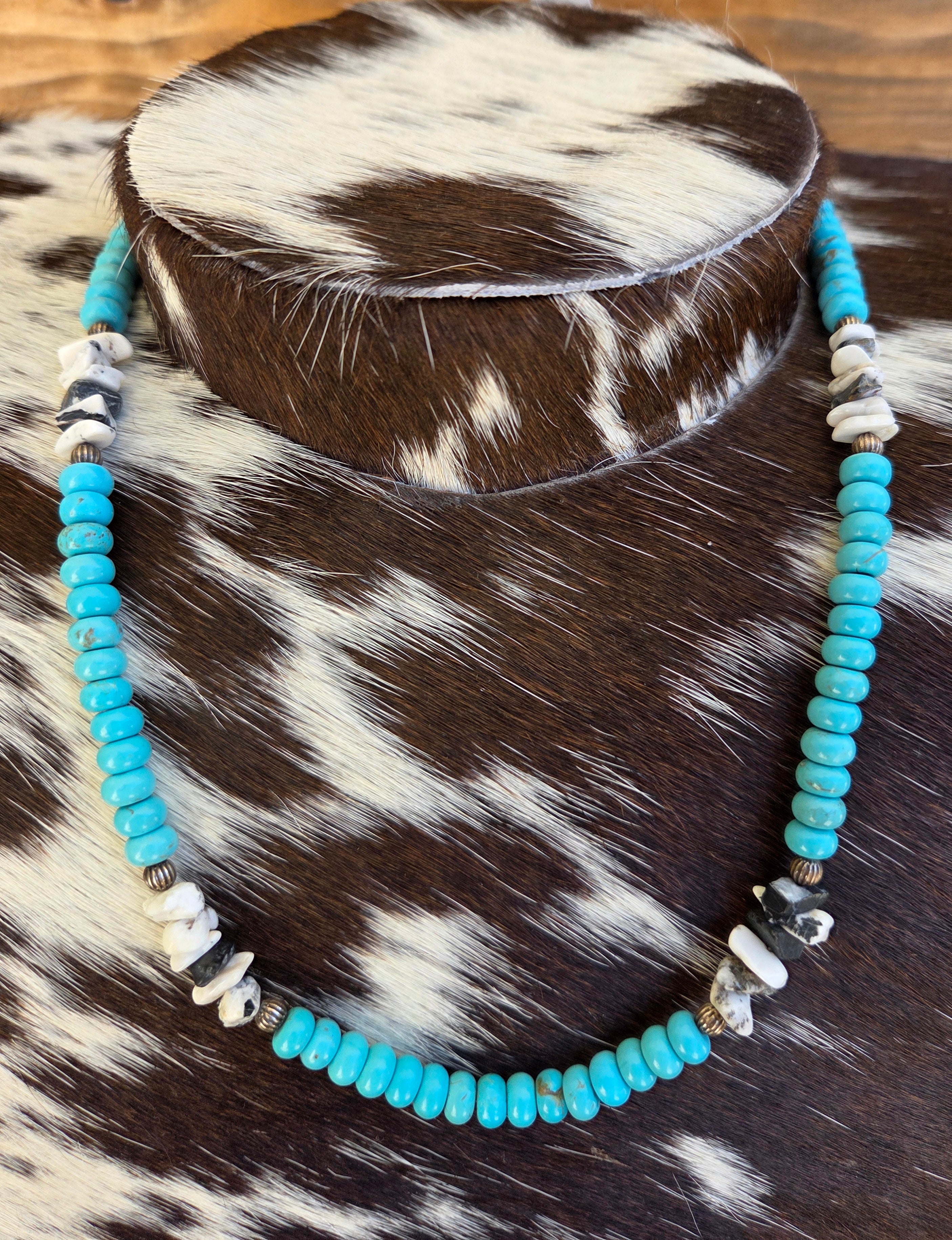 White Buffalo & Kingman Necklace