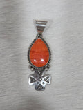 Orange spiny pendant