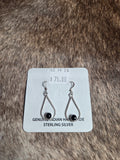 Black onyx dangle earrings