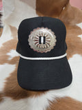 Black concho hat
