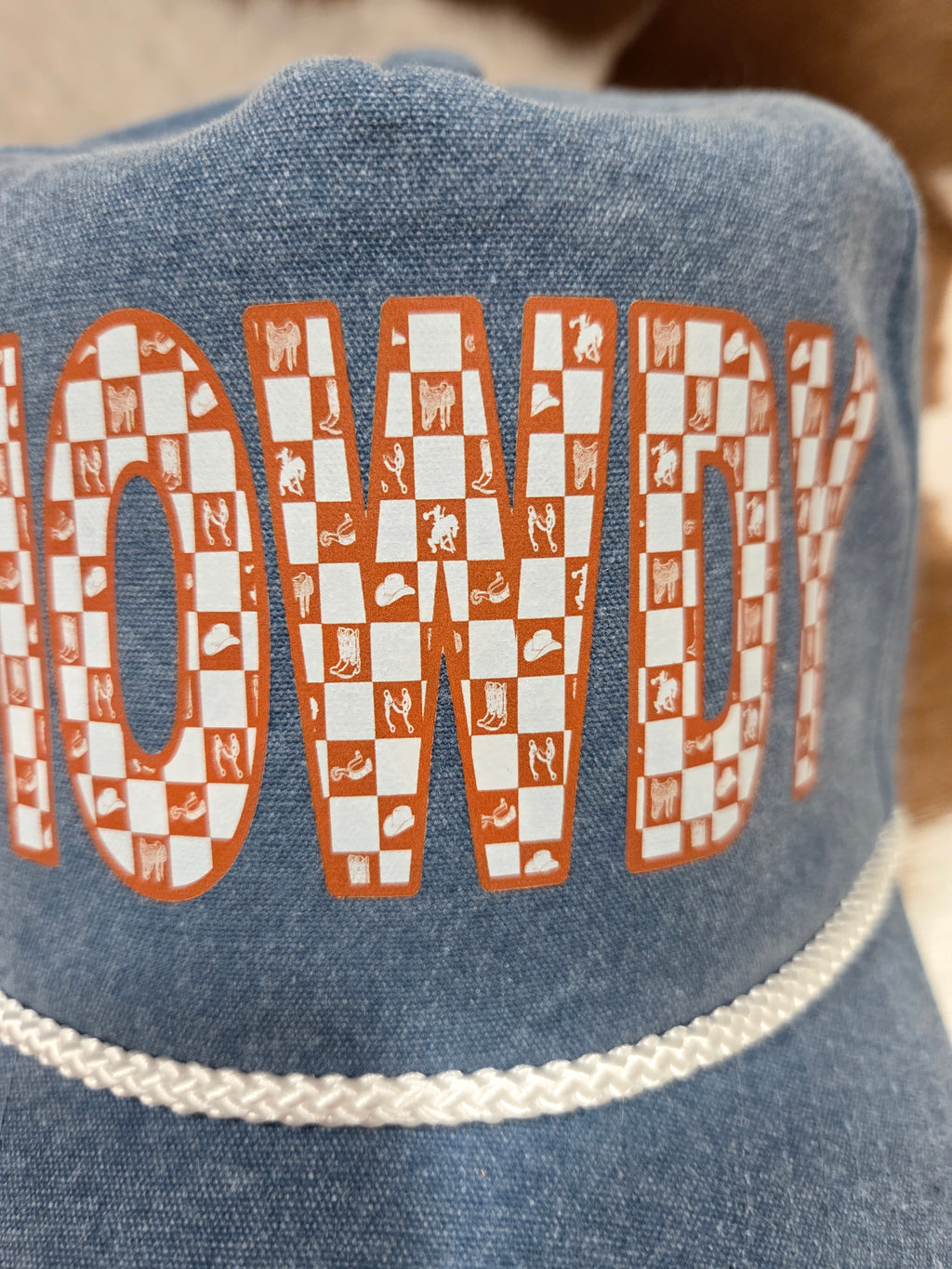 Denim Howdy hat