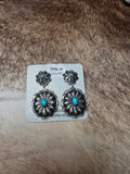 Concho dangle earrings